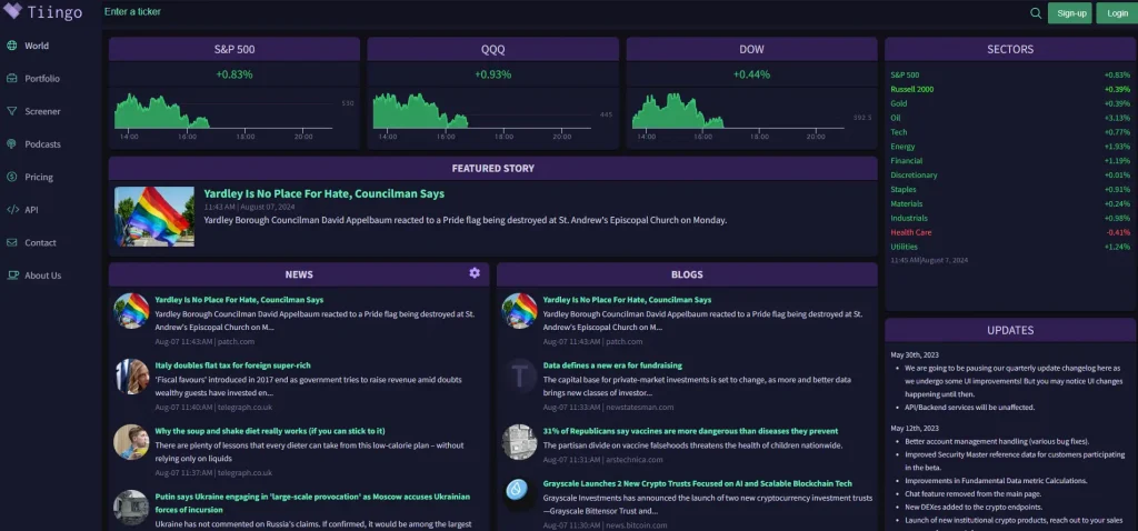 Tiingo provide a fundamental data API to help you navigate the China Stock Market with full confidence.